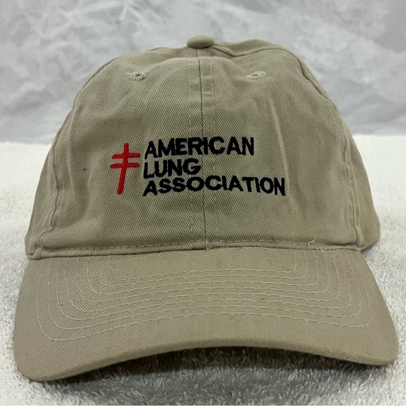 Otto's "American Lung Association" Adjustable Tan Ball Cap - Picture 2 of 14